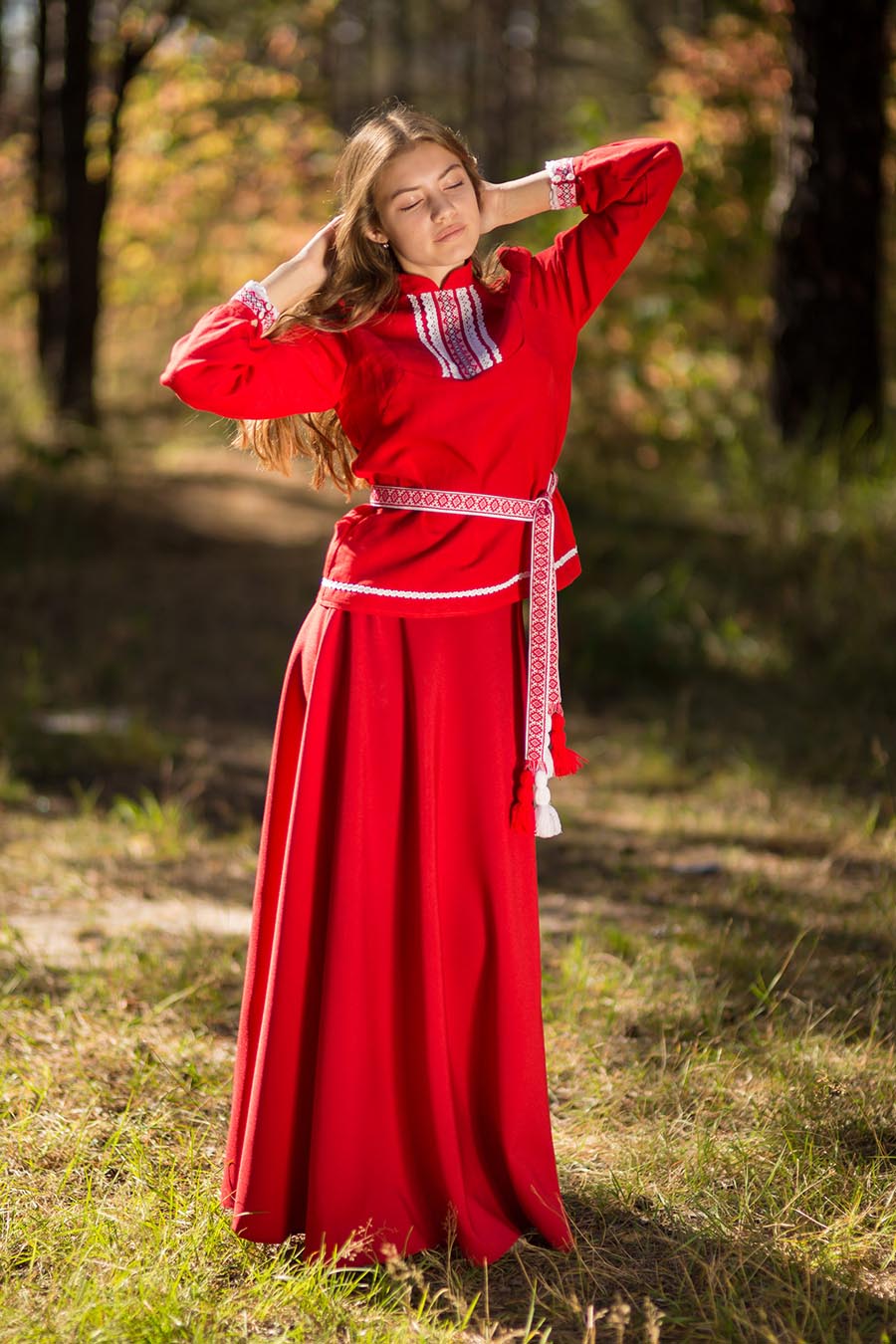 Underwear Women in Slavic costumes in Kazan
