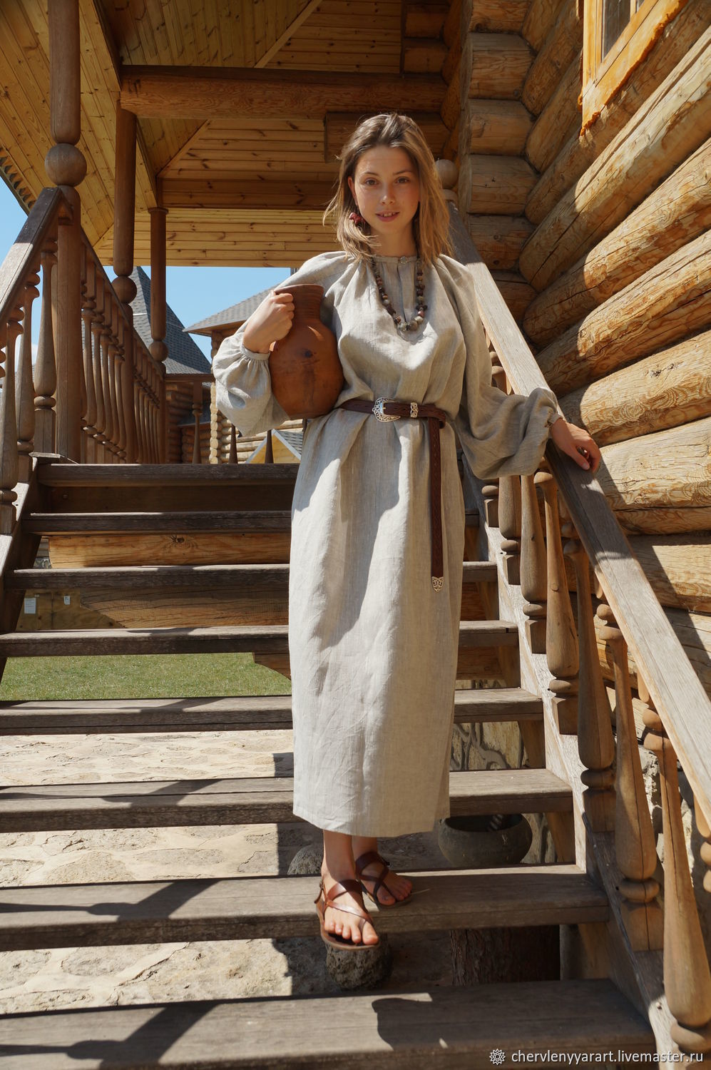 Girls in Slavic costumes in Kazan